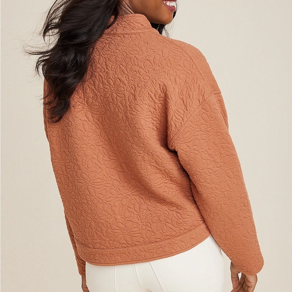 Floral Quilted Bomber Jacket - Picture 2 of 5